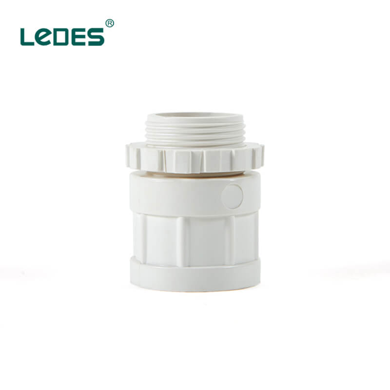 Ledes Pvc Conduit Fittings Male Adapters Accessories White