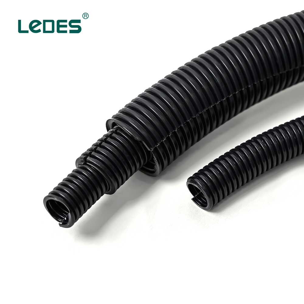 Ledes Solar Split Flexible Conduit Electrical PVC Corrugated Conduit