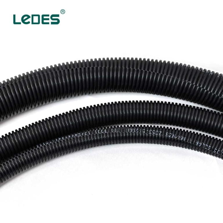 Ledes Solar Split Flexible Conduit Electrical Pvc Corrugated Conduit