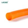 Ledes Solar PV Corrugated Flexible Conduit Electrical PVC Pipe Orange