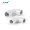Ledes Electrical Conduit Elbow PVC 90 Degree Bend Grey