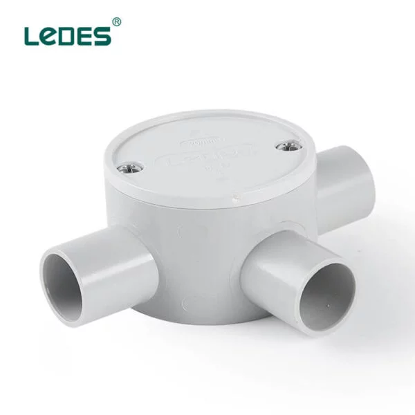 Ledes Solar Junction Box Electrical Pvc J Box Outdoor 3 Way