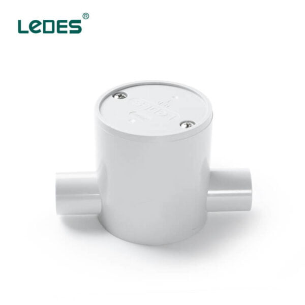 Ledes Conduit Junction Box IP65 Outdoor PVC J Box Deep Grey
