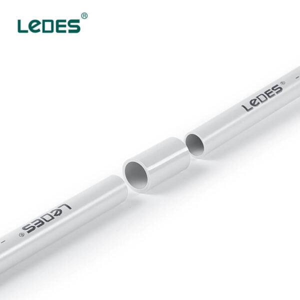 Ledes pvc connector electrical lszh conduit accessories gery 20mm 25mm 32mm 50mm factory price manufacturer wholesale distributors bulk b2b