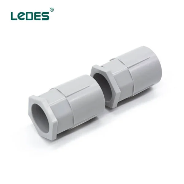 Ledes Halogen Free Male Adapter with Lock Nut Plastic Fittings Factory Supplier Manufacturer Wholesaler Australian New Zealand Peru Chile Spain Columbia Singapore