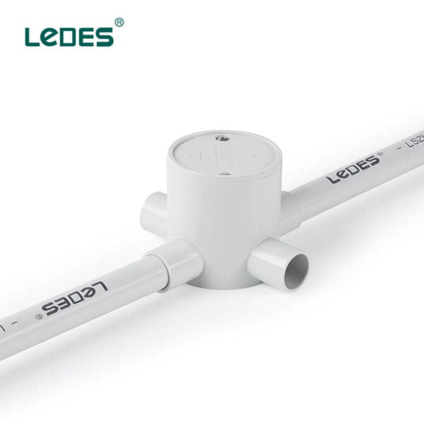 Ledes IEC ASNZS certified lszh junction box 4 way pipe fittings manufacturers brand factory supplier wholesaler price