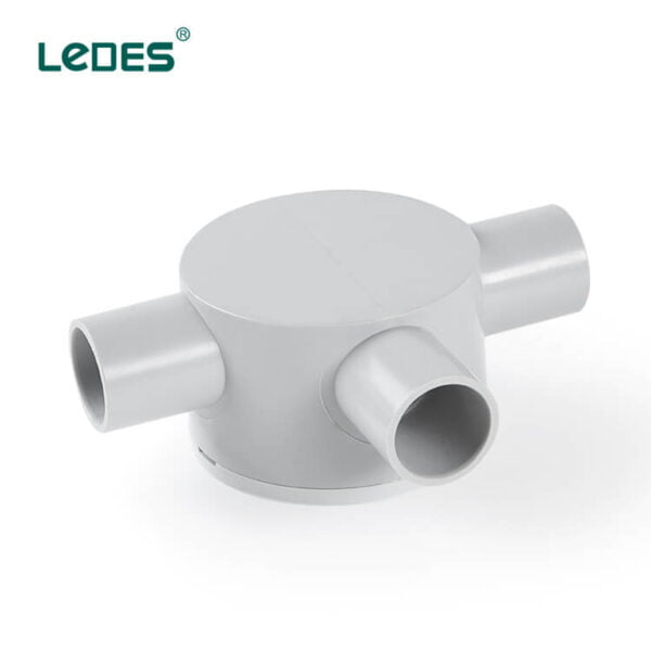 Ledes IEC ASNZS certified round junction box electrical pipe fittings manufacturers brand factory supplier wholesale distributors Australian