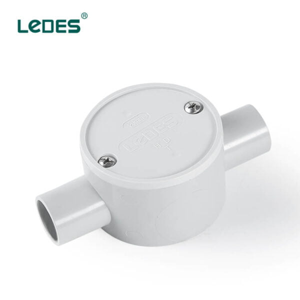 Ledes IEC ASNZS ip68 junction box gery 2 way outdoor electrical box pipe fittings manufacturer in usa canda australian
