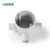 Ledes LSOH en caja eléctrica de tierra, accesorios de tubería de conducto profundo de 3 vías, marca al por mayor, proveedor de fábrica, fabricante a la venta