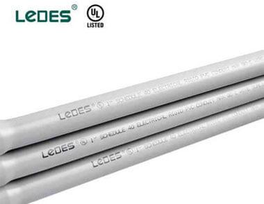 Ledes a obtenu la certification UL 651 pour les conduits électriques en PVC des programmes 40 et 80 pour le principal fabricant américain.