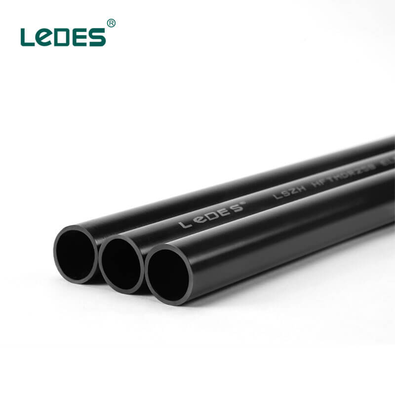 Ledes Low Smoke Halogen Free Conduit Heavy Duty Black