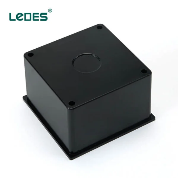 Ledes Black Adaptable Box Electrical Junction Box Waterproof Outdoor for Ceiling Light Wire