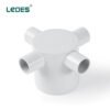 Ledes 4 Way Junction Box Electrical Pipe IP65 Deep J Boxes