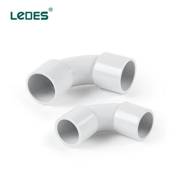 Ledes Conduit Elbow Electrical 90 Degree PVC Pipe Bends Grey