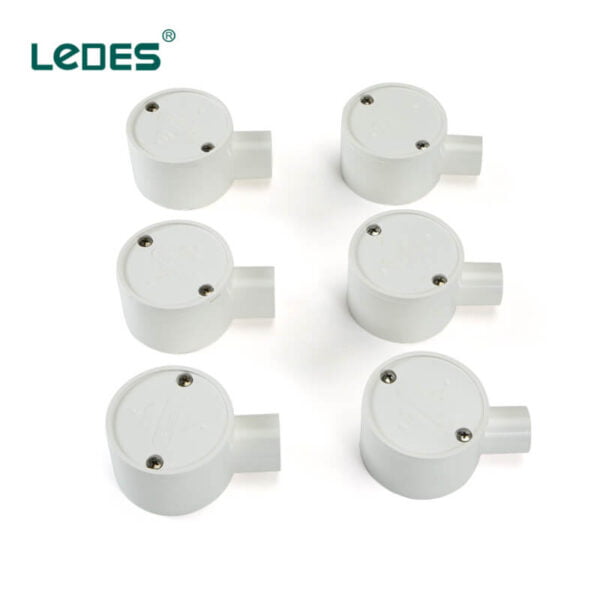 Ledes electrical pipe fittings manufacturers PVC junction box brand supplier wholesale distributor factory price