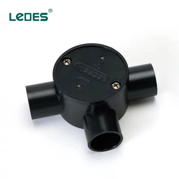 Ledes Pvc Electrical Box Ceiling Light Junction Boxes Black