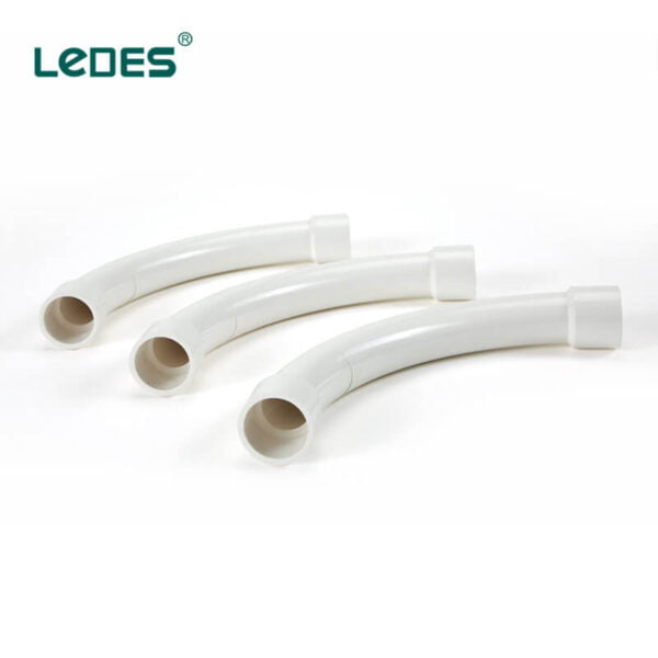 Ledes Electrical Pipe Fittings Conduit Bend White Elbow