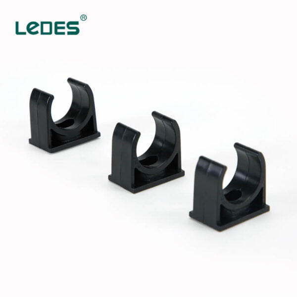 Ledes Conduit Hangers LSZH Electrical Pipe Clamp Black