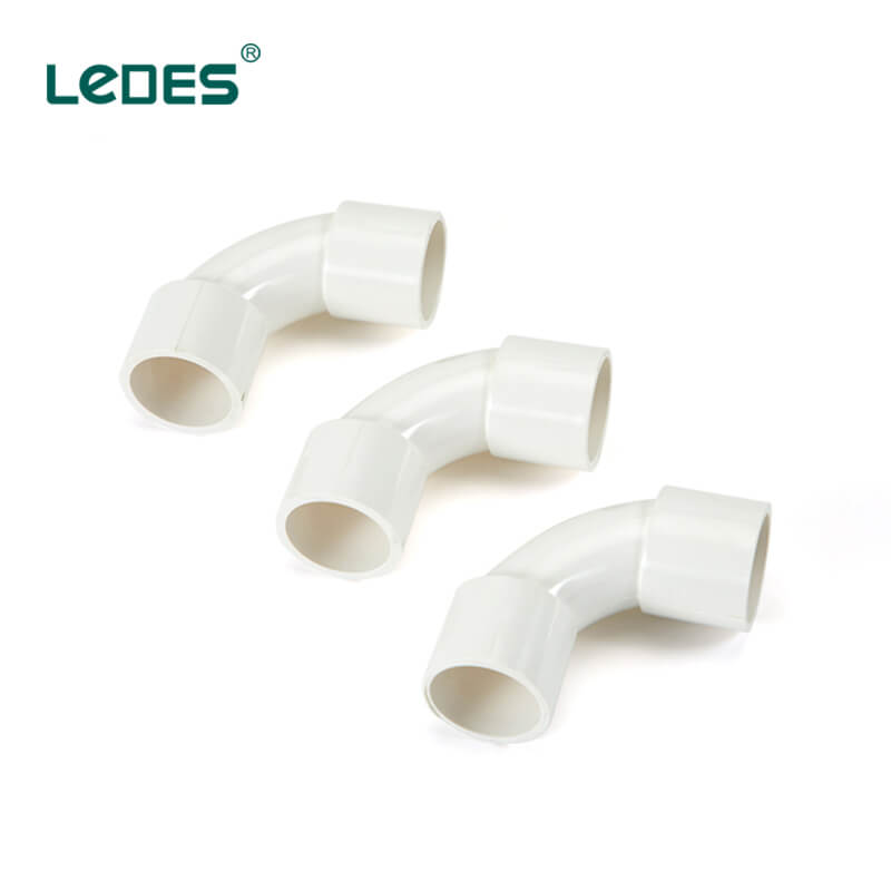 Ledes Conduit Elbow Lsoh Electrical Pipe Plastic Box Connectors Fittings White 9138