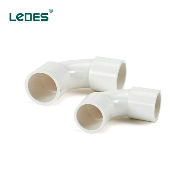 Ledes Conduit Elbow LSOH Electrical Pipe Connectors White