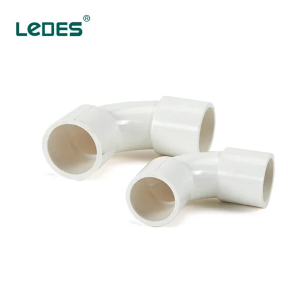 Ledes Conduit Elbow Lsoh Electrical Pipe Connectors White