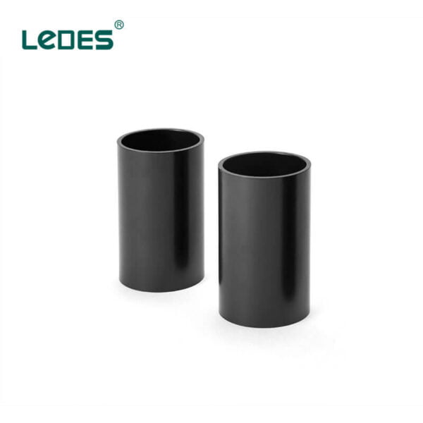 Ledes Conduit Coupling LSZH Rigid Pipe Connectors Black