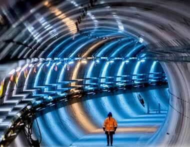 Tunnel du métro Ledes de Melbourne en Australie pour une usine de tuyaux et de raccords en PVC certifiés IEC et AS/NZS