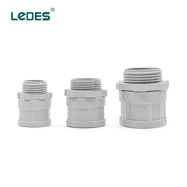 Ledes UL 651 Listed Male Terminal PVC Conduit Adapters for Schedule 40 80 Electrical Conduit Manufacturer in USA and Canda