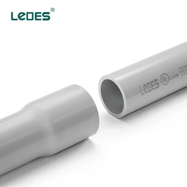 Proveedor de fábrica de tubos de conducto eléctrico Ledes Ul 651 listado Schedule 80 Venta al por mayor Fabricante de marca de fábrica Precio al por mayor para la venta en Estados Unidos, Canadá, México, Samoa, Corea, Honduras, Colombia, Perú, Chile, España