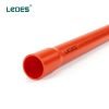 Ledes Electrical PVC Pipe Plastic Rigid Conduit Heavy Duty Wiring Cable Piping - Orange (2)