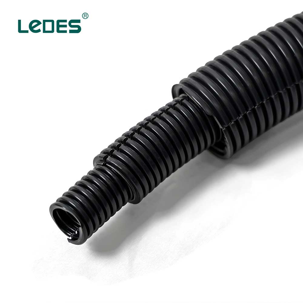 Ledes Solar Split Flexible Conduit Electrical Pvc Corrugated Conduit