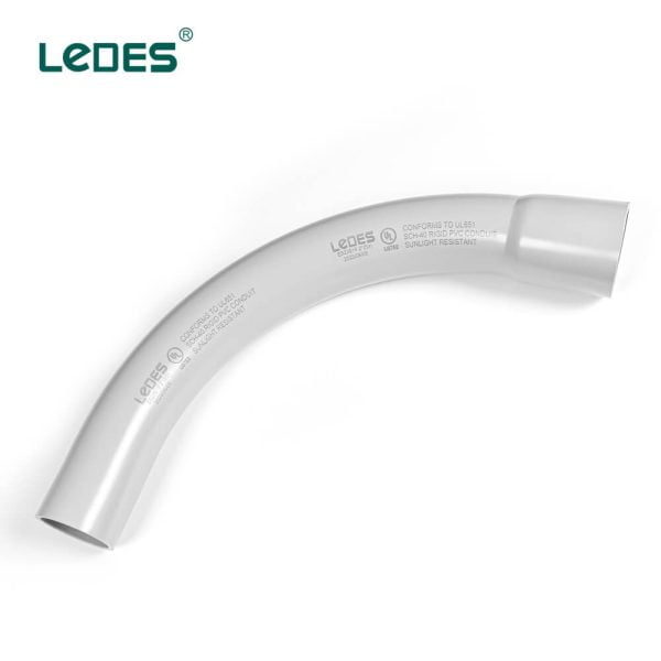 Ledes UL Listed Electrical Conduit Fittings Sch 40 PVC Pipe Elbow accessories Brand Manufacturer Supplier Wholesale