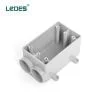 Ledes 1 Gang Outlet Box 2 voies Fabricant de marque